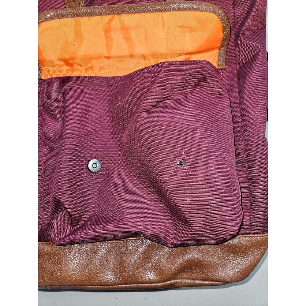 Benrus burgundy school backpack b - Picture 3 of 4
